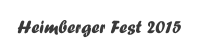 Heimberger Fest 2015