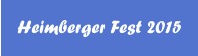 Heimberger Fest 2015